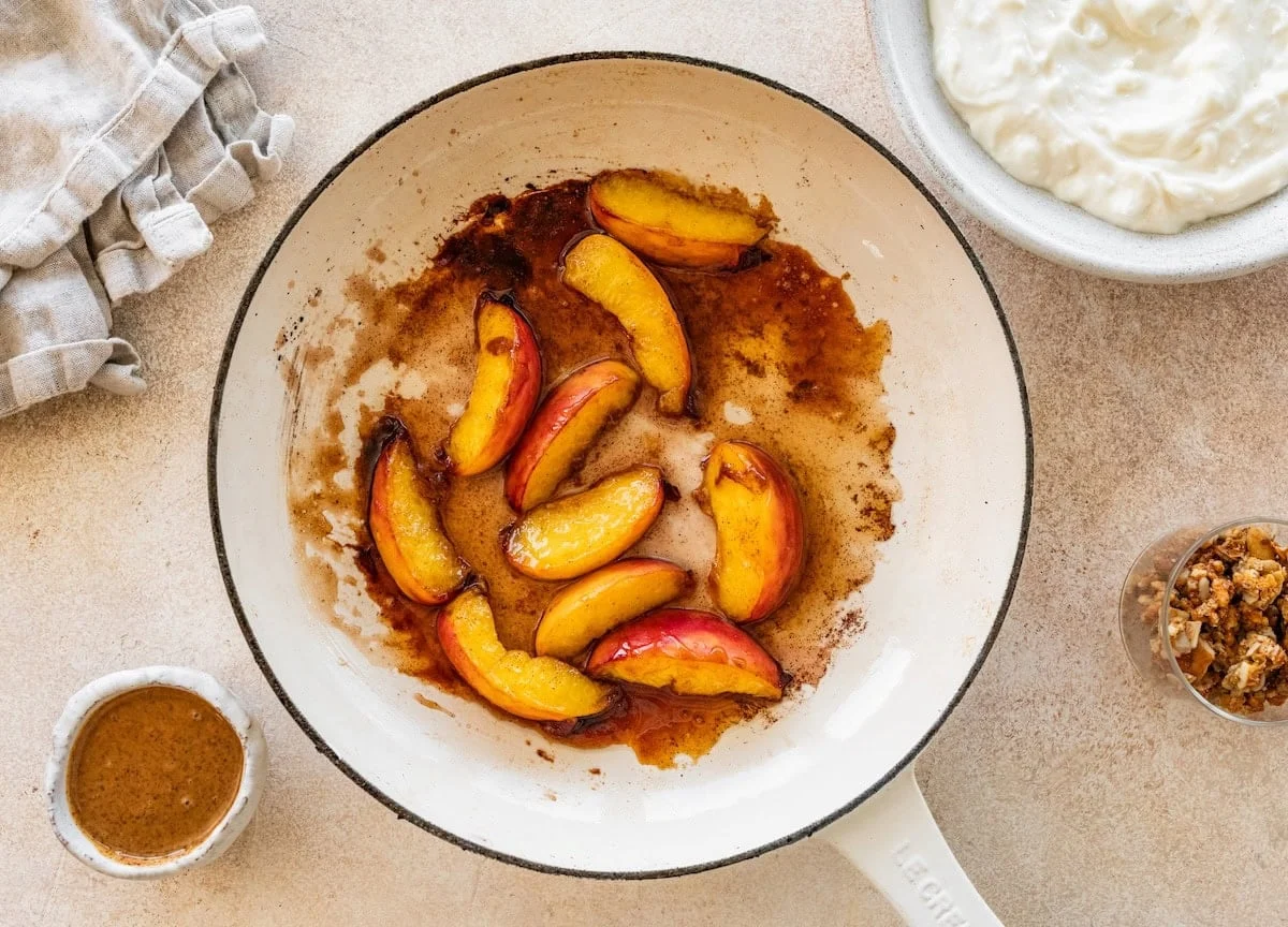 A Peach Crisp Yogurt Bowl That Tastes Like Summer Breakfast