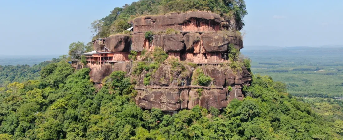 The Temple I Climbed in Thailand Where Half the Path Is Just Wooden Planks on a Cliff
