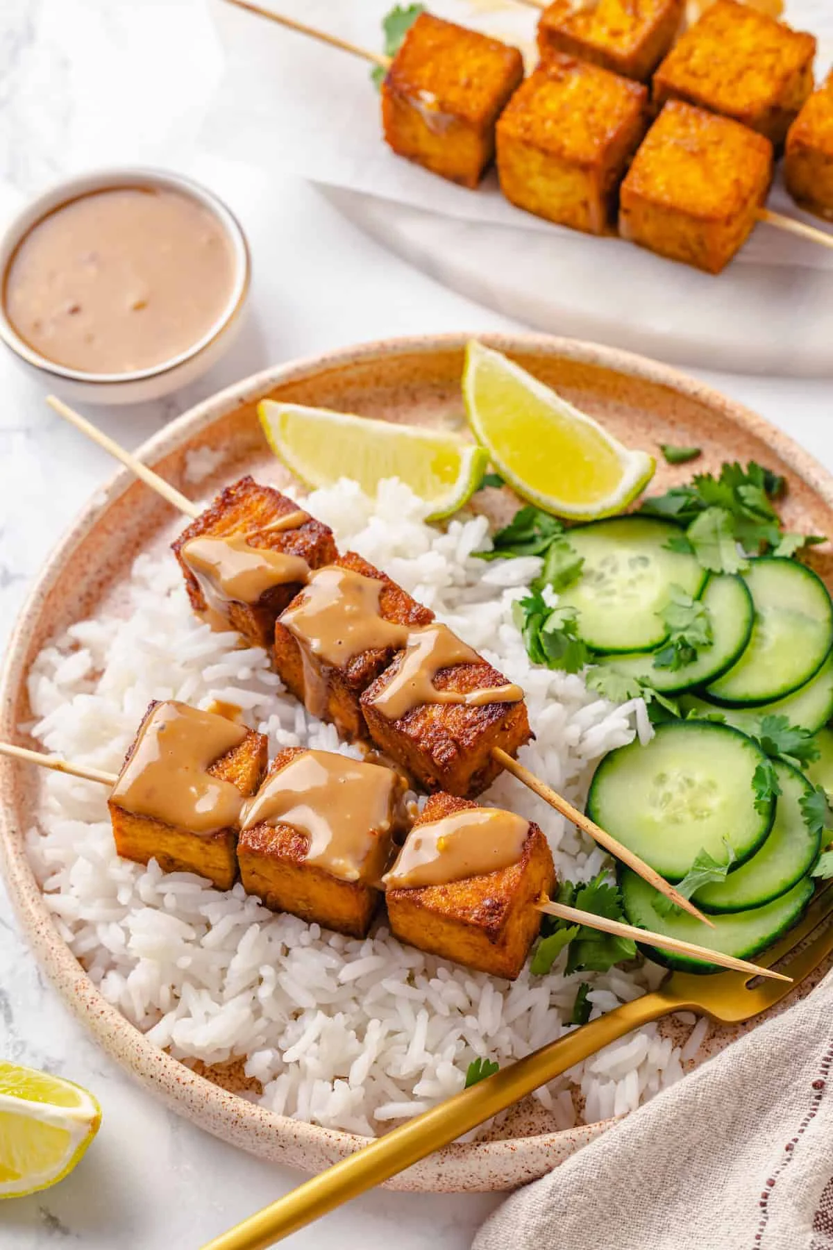 Tofu Satay That Actually Tastes Like Chicken
