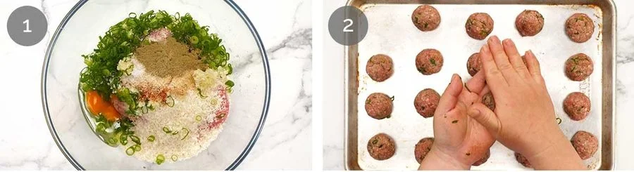 Country Pork Meatballs with Onion Gravy